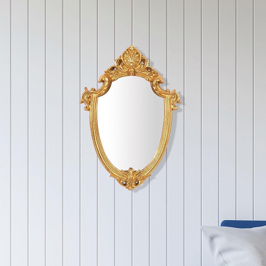 Antique Bathroom Mirrors, Makeup Mirror Wall Decor, Decorative for Entryway Bedroom