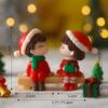 Cute Micro-landscape Christmas Couple Figurines Gifts Decorative Accessories Desktop Trinkets