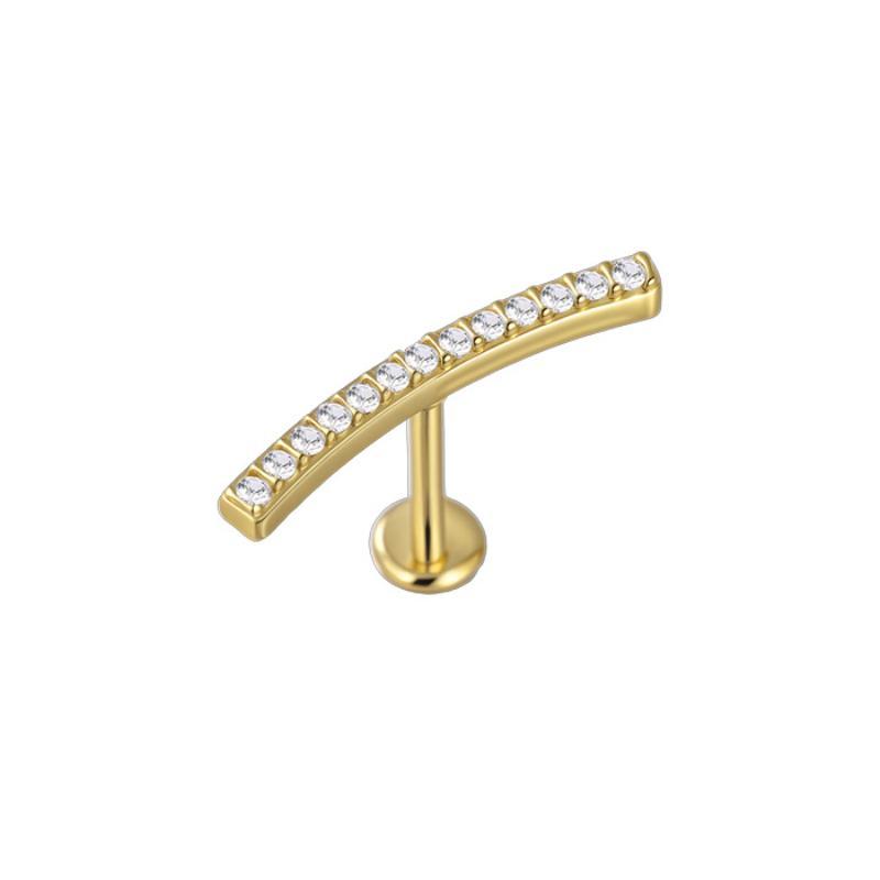 1 Adet Çiçek Tragus Piercing Küpe Ucu İçten Dişli 316L Cerrahi Çelik Takı