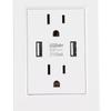 Fast Charging USB Wall Outlet 10A AC USB Outlet Durable Charging Power Outlet  Home