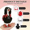 Creative Desktop Ornament Decoration Mini Goose Clothing Accessories Set for 7 Inch Goose, Includes Hooded Miniature Sweatshirt Small Backpack Glasses