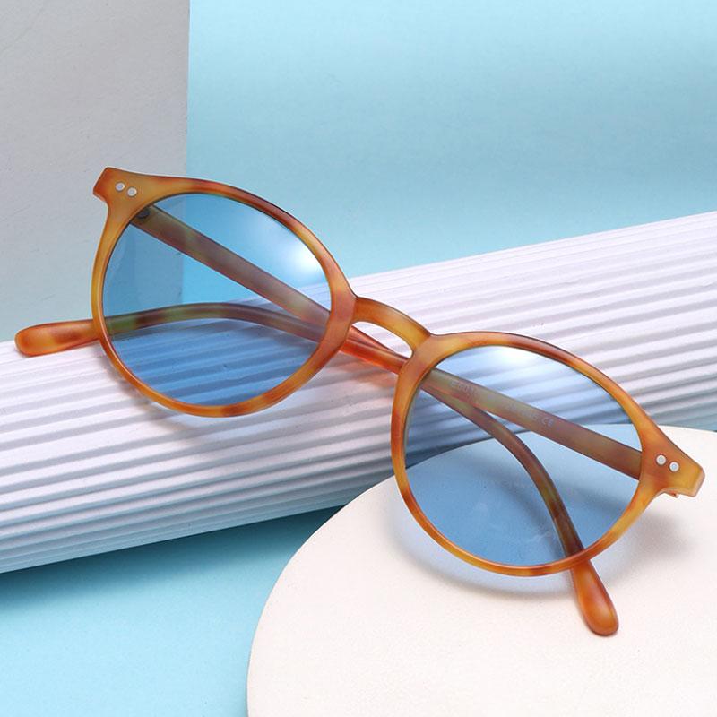 Ochelari de Soare Retro Rotunzi Polarizați Bărbați Femei Clasici Rame Leopard Ochelari de Soare Modă Negru Conducere Bărbați Femei Ochelari UV400