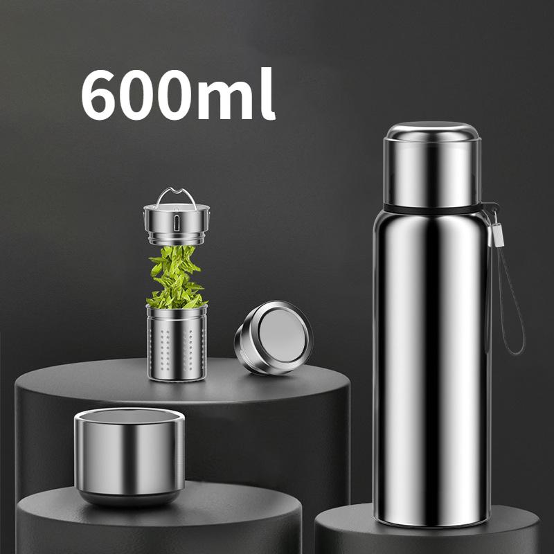 Inteligentny kubek izolacyjny ze stali nierdzewnej 316 o dużej pojemności hurtowy kubek do separacji herbaty przenośny czajnik sportowy na świeżym powietrzu