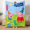 1pc Pink Pig (8) Blanket, Gift, for Men and Women, Soft Blanket, Good for Sofa Bed Couch Travel, Lightweight Flannel Blanket