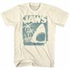Jaws Surf Club Poster Natural Adult T-Shirt