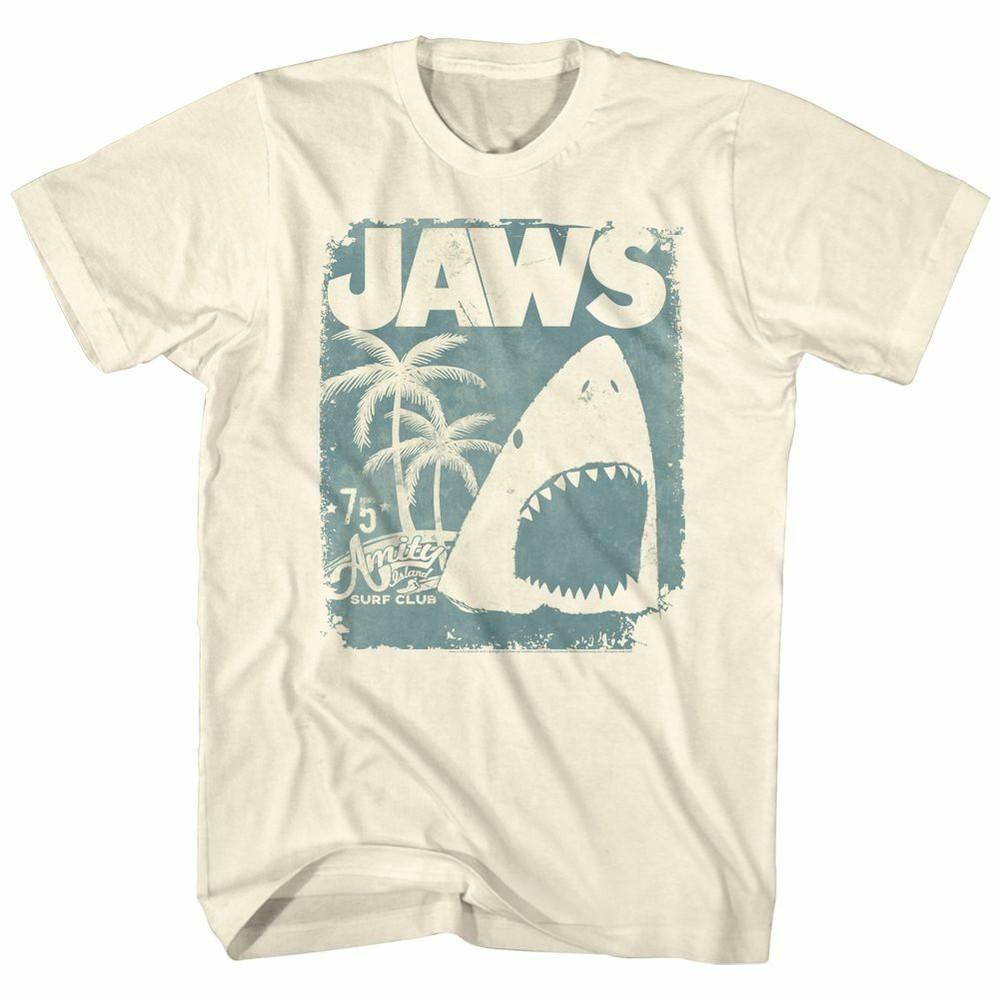 

Jaws Surf Club Poster Natural Adult T-Shirt 2XL