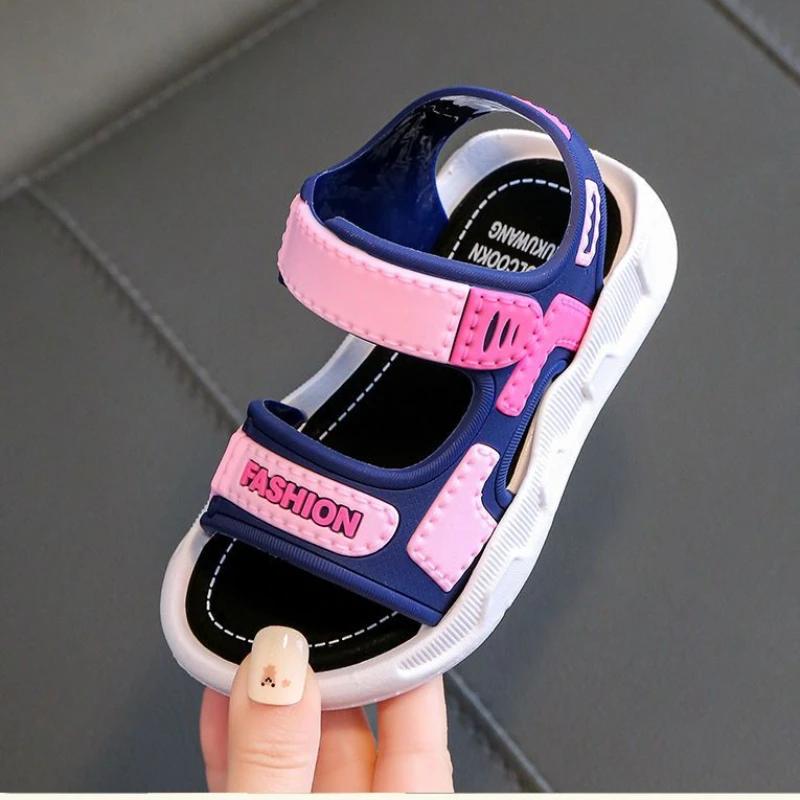 Modische Kinder Sandalen Babyschuhe Junge Weiche Sohle Rutschfest Jungen Mädchen Sandalen Kleinkind Kinderschuhe Sommer Strand 2-10 Jahre