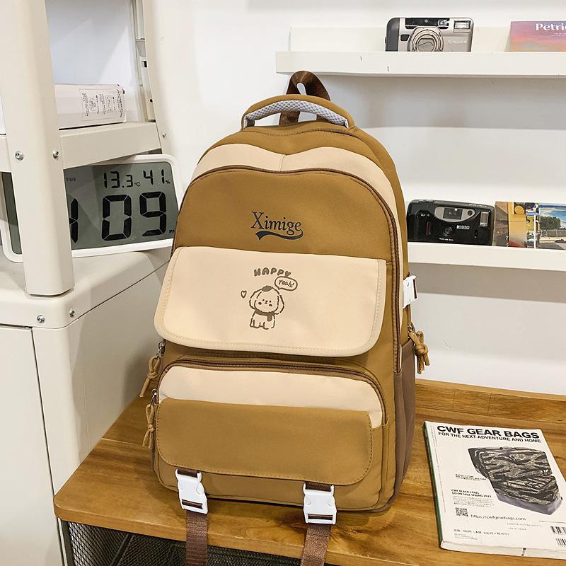 

Школьный рюкзак новый, высокой ценности, контрастного цвета, трендовый, универсальный, для пары студентов колледжа, повседневный рюкзак