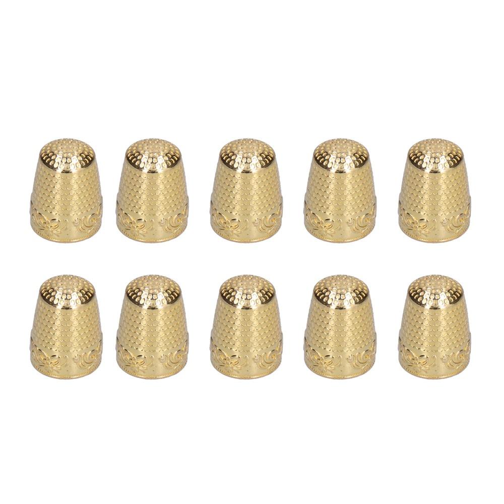 10pcs Abrasion Resistance Sewing Thimbles Metal Hand Sewing Thimbles  DIY Sewing Projects