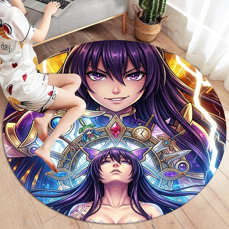 Date Live Round Area Rug Carpet Rug For Living Room Bedroom Sofa Playroom Decor Nonslip Floor Mat