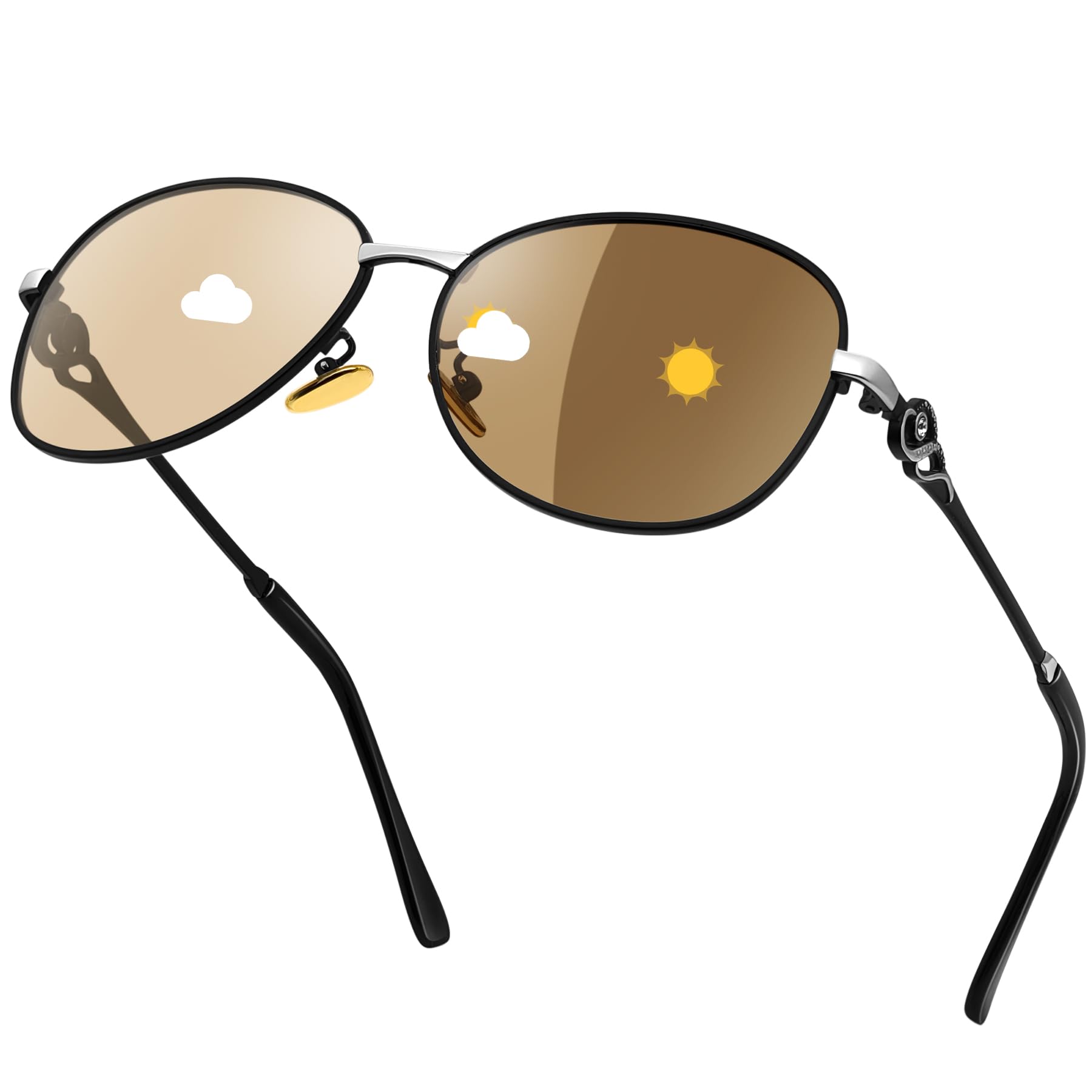 

Солнцезащитные очки Rimerakea с поляризацией и фотохромным эффектом, с защитой UV400 для и вождения, женские, меняющие цвет, для пеших прогулок, рыбалки,