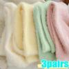 1/3Pairs Solid Cozy Hairy Mink Velvet Socks Women Autumn Winter Hosiery Thicken Warm Sleep Bed Floor Home Fluffy Kawaii Sock