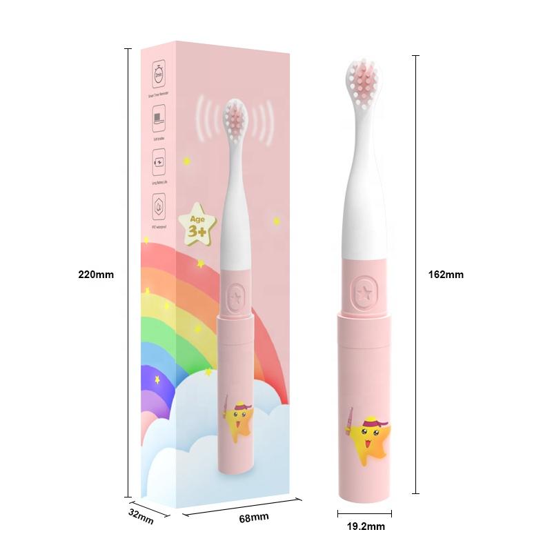 Oral Care Product Popular Gift Oem Soft Cartoon Design Kids Toothbrush Children Electric Toothbrush розовый