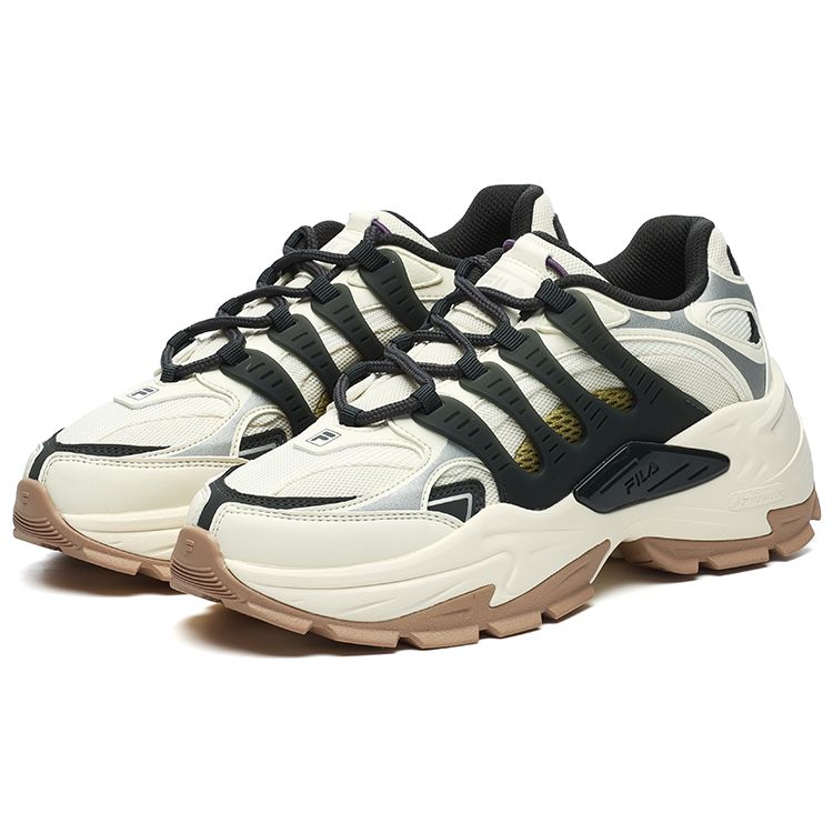 FILA Corallo Fabric Synthetic Leather TPU Fashion Modern Coral Low-Top Casual Shoes Women sneakers Off-White Shadow-Gray F12W241116FBB