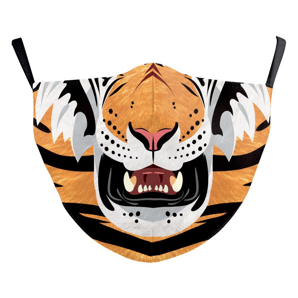 Animal Puppy Funny Mouth Anti-Haze Dustproof Adult Digital Print Protective Mask