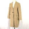 Nano Universe No Collar Wool Coat Beige Ladies Free Size M(USED)