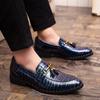 Men's Shoes Spring and Autumn New Leather Shoes Men's Feet, Fringed Small Leather Shoes Nightclub Loafers Men's Lazy Shoes
