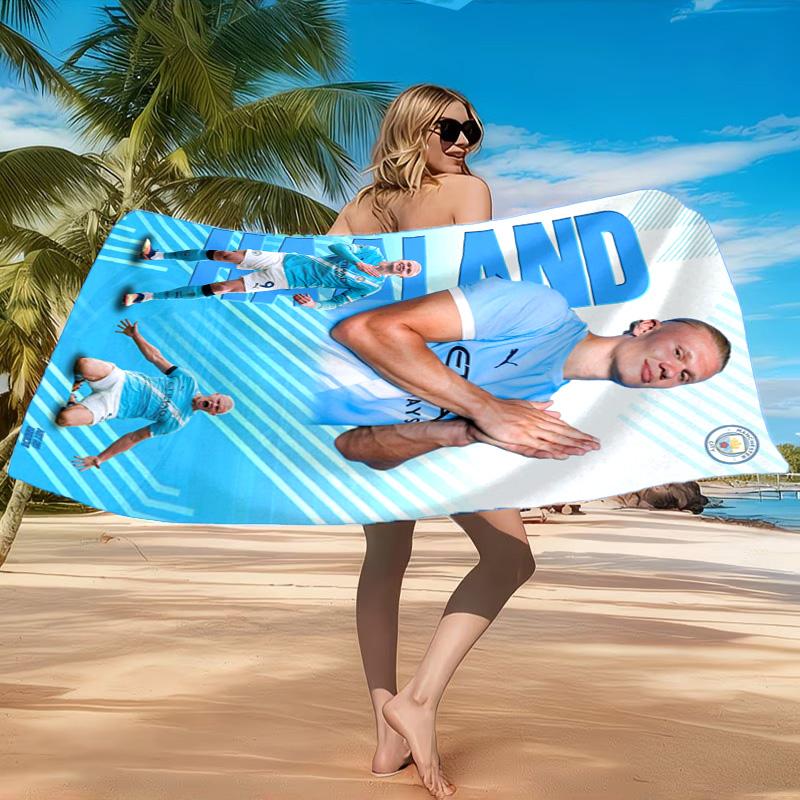 Haaland Beach Towel, Quick-drying, Easy To Care For, Suitable for Both Fitness and Beach Vacations,Sports Essential
