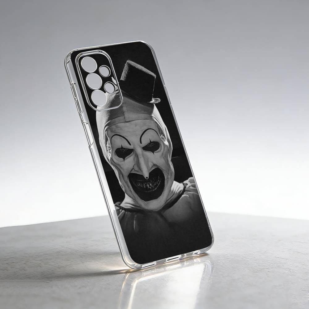 Art the Clown horror T-Terrifier Phone Case Transparent Silicone Soft For Samsung S25,S24,S21,S22,S23,S30,Ultra,S20,Plus,Fe