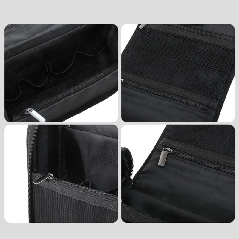 Portable Toiletry Washbag with Hanging Hook Waterproof Women Bathroom Cosmetic Storage Bag Large Capacity Travel Men Makeup Case