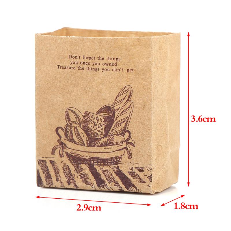 1:12 Dollhouse Miniature Rose Flower Packaging Paper Bag Flower Arrangement Packaging Paper Bag Furniture Decor Toys