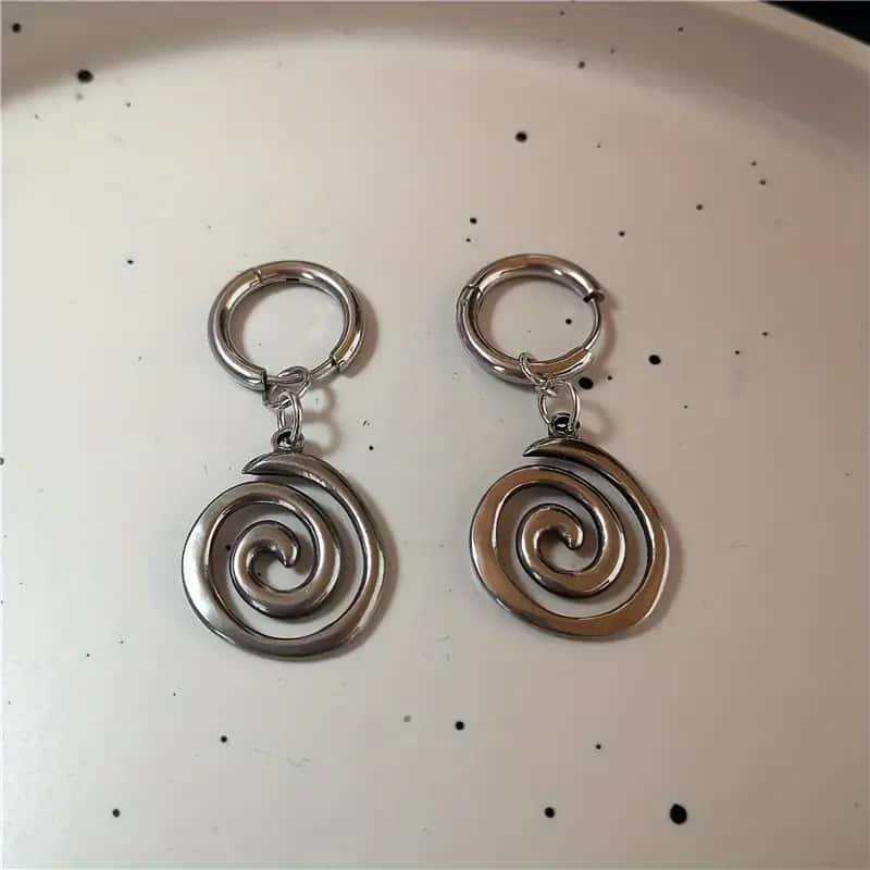 Geometric Star Earrings Alloy Pendant Gothic Retro For Women