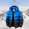 Zimní péřová bunda s kapucí pro chlapce s grafenovým ohřevem – Silný, teplý bavlněný kabát pro starší děti