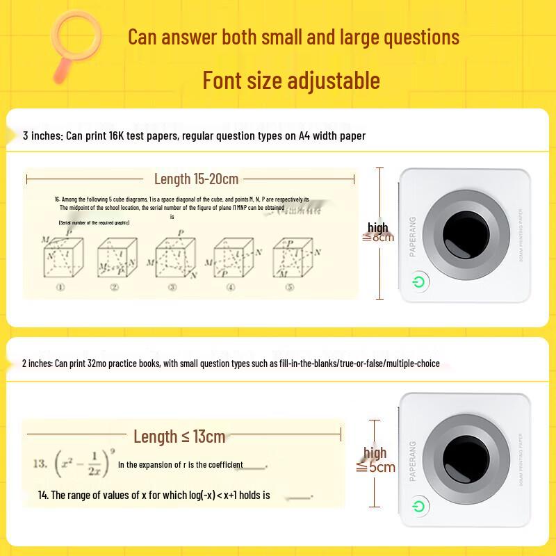 Miaomiao Machine P3S Portable Smart Study Printer CN plug (adapter included)
