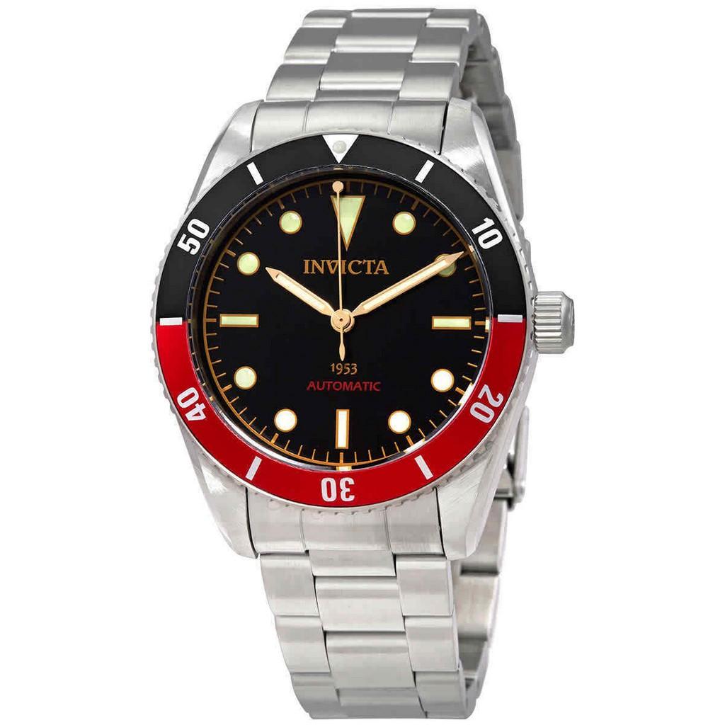 INVICTA Vintage Pro Diver Stainless Steel Black Dial Automatic 34334 200M Men's Watch