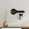 1 Piece Bohemian Style Country Wooden Key Stand with Shelf and Hook - Easy To Install, Space-Saving Wall-Mounted Organizer for Keys, Jackets and More