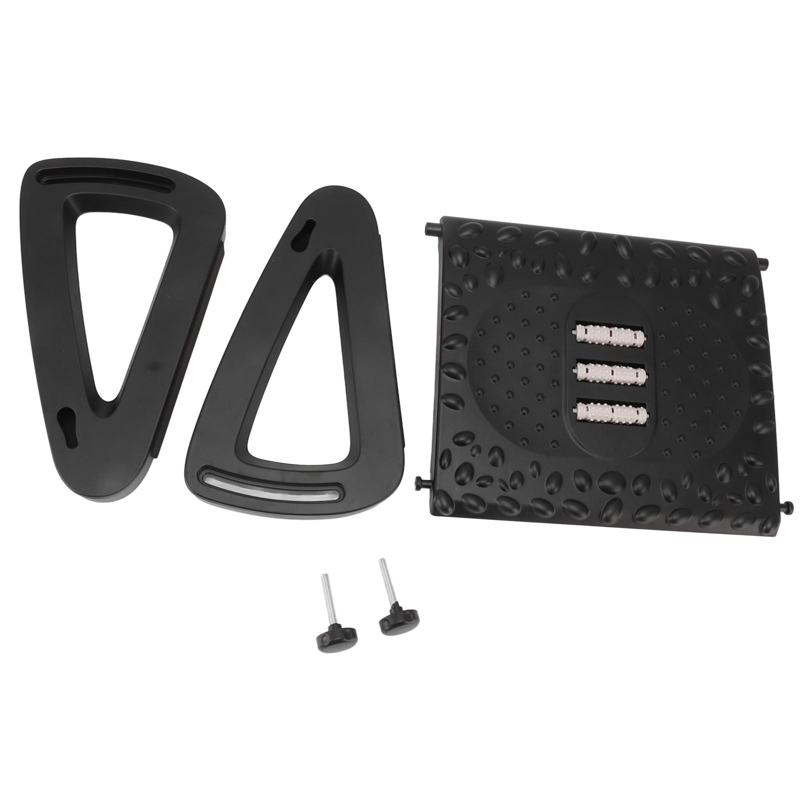 

Подставка для ног под стол, 6 регулируемых по высоте эргономичных стульев с массажной текстурой и роликом для чёрный