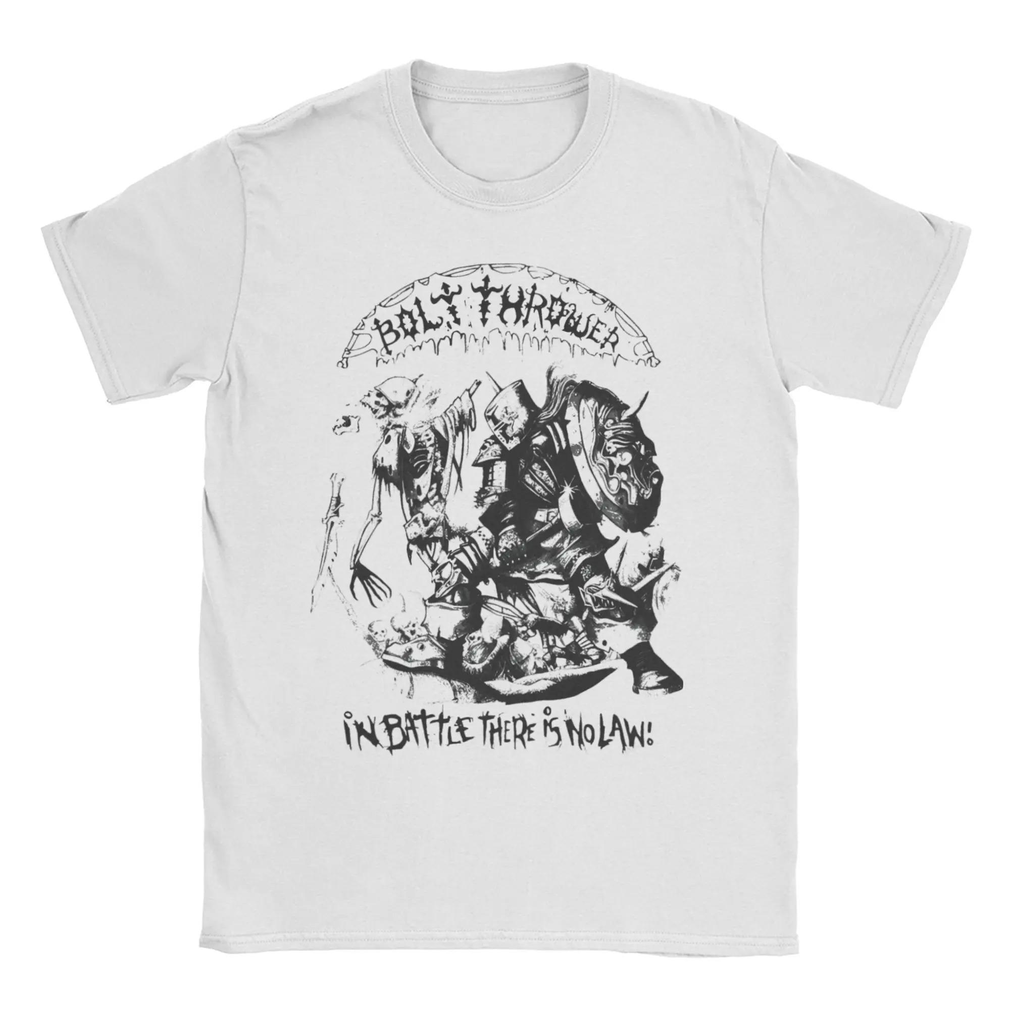 Bolt Thrower Rockband Logo T-Shirts Herren Damen Baumwolle Verrückte T-Shirts Rundhals T-Shirt Übergroß hochwertig weich Bequem 2XL