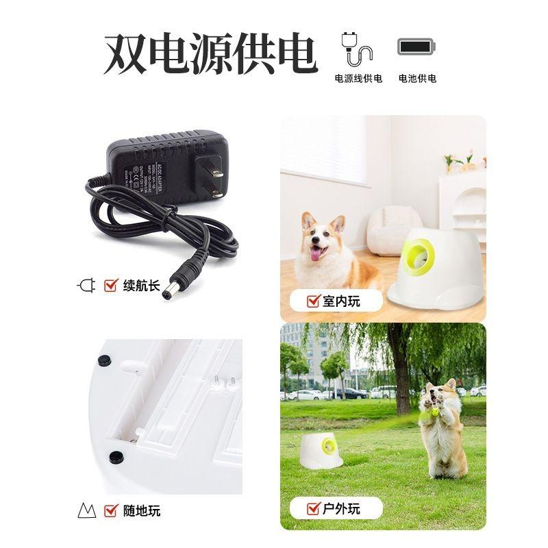 Pet Tennis Tee Machine Dog Supplies Outdoor Interactive Training Automatic Leak Food Launcher Toy