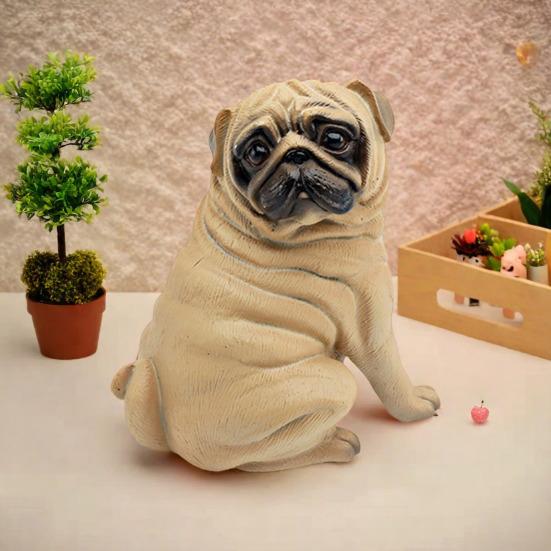 Simulated Dog Model PVC Pug Schnauzer Poodle Labrador Cocker Spaniel Figurine Statue Sculpture Decoration Ornament Educational Animal Toy