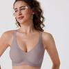 Women Seamless Wireless Removable Shoulder Strap Full Cup Comfort Bra