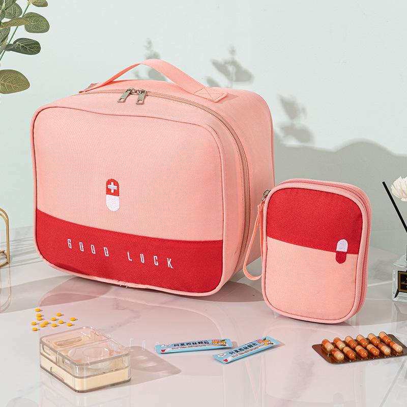 Large Medicine Bag Travel First Aid Kit Medicine Bag Portable Storage Bag Survival Kit Medicine Box Outdoor Emergency Camping