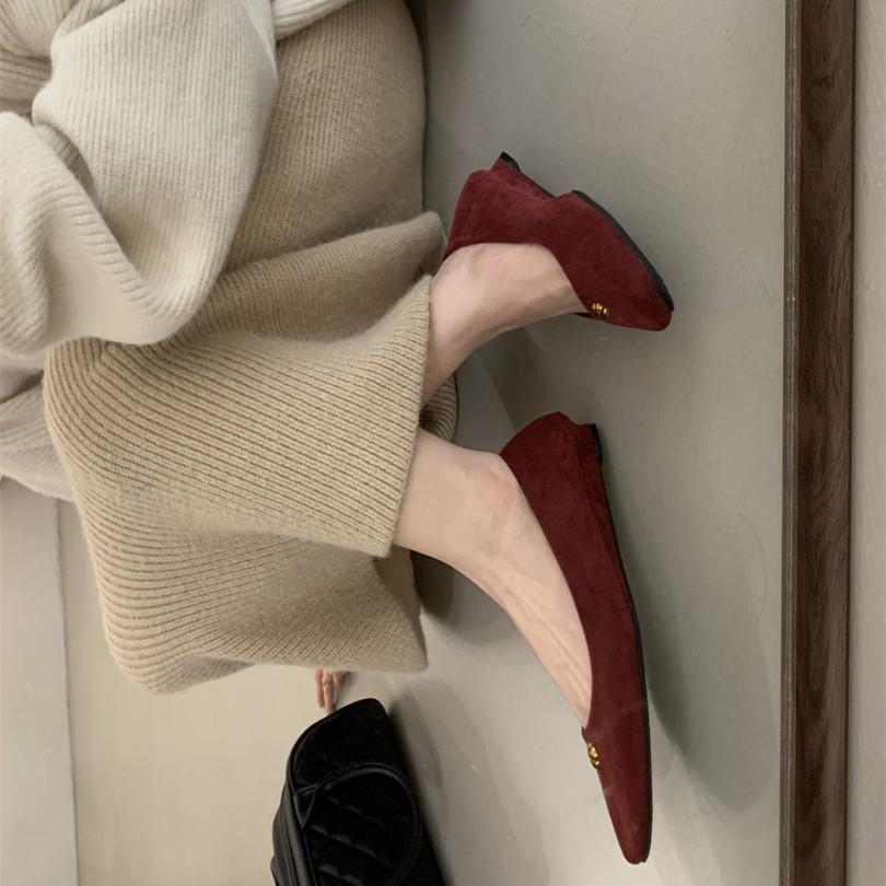 Retro Xiaoxiangfeng Single Shoes One-pedal Ladyshoes Commuter Shoes Women's Shoes