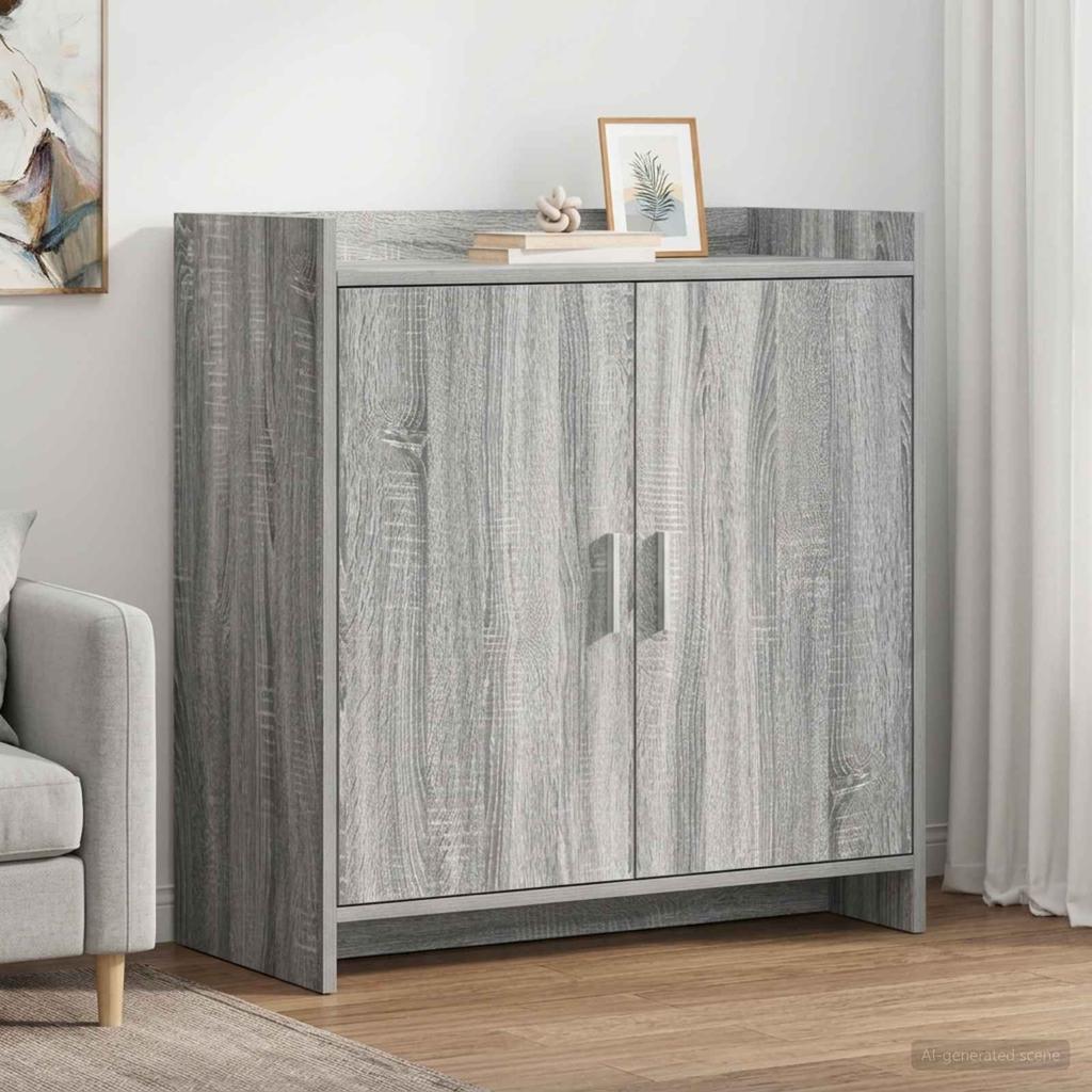 Sideboard Grey Sonoma 72 x 36 x 80 cm Engineered Wood