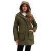 Giacche da donna in stile europeo e americano per l'autunno/inverno: Impermeabile, Con cappuccio, Capispalla/impermeabili casual