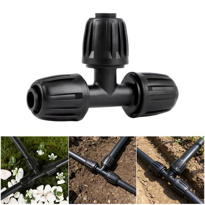 Bulk Set Of 14 Resilient 16Mm Water Pipe Adapters For Smooth Flows In Agricultural And Horticultural Lawn Irrigation Use