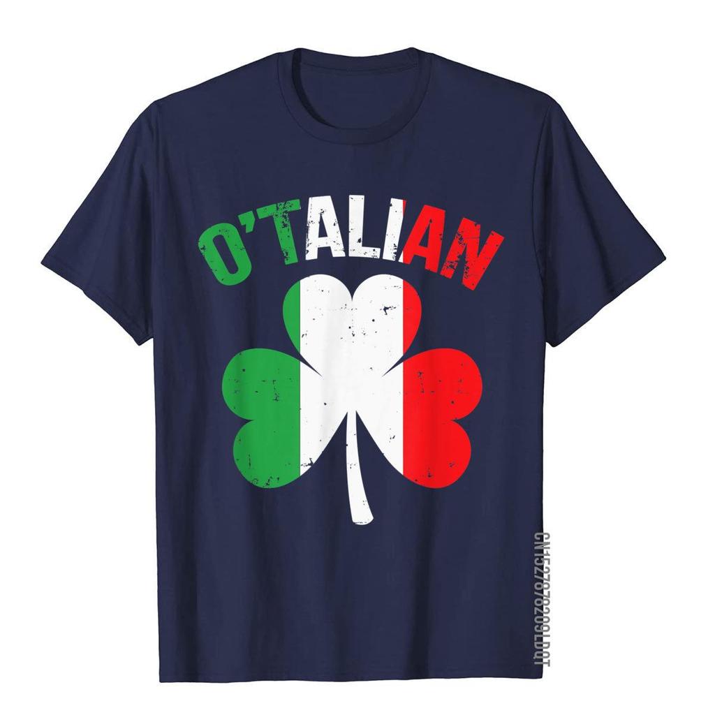 Funny Saint Patricks Day Irish Italian Otalian TShirt Simple Style3D Style Tops  Tees Fashion Cotton Mens Top TShirts
