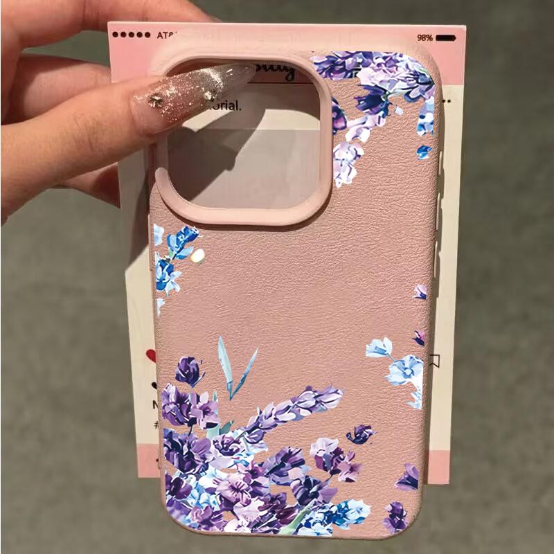 White Flowers Leaves Leather Silicone Case For Motorola Edge 60 50 Fusion NEO Stylus G84 G54 G85 G35 G05 G34 G75 G15 G Play 2025