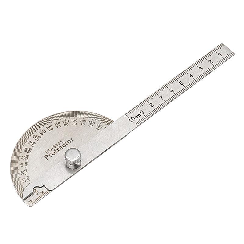 Stainless Steel 180° Protractor Angle Gauge for Woodworking