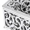 12Pcs European Style Hollow Square Candy Box Container Sugar Box Wedding SuppliesSilver