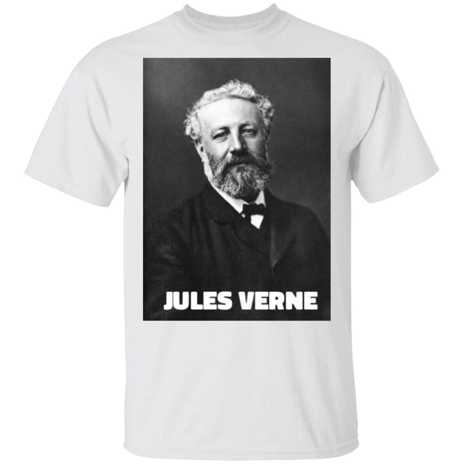Jules Verne Shirt Father of Science Fiction Shirt 20,000 Leagues Under the Sea French Writer T shirt G500 5.3 oz. T shirt M