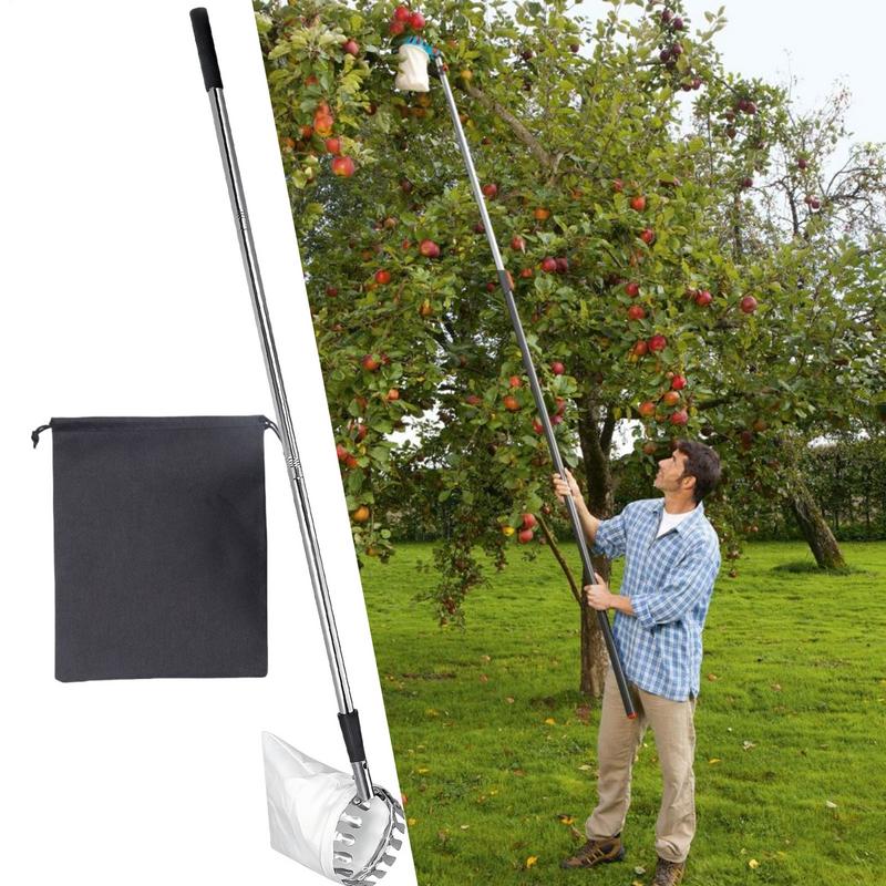 Fruchtpflücker Zitruspflücker Mit Teleskopstiel Rostfrei Verstellbar Greifer Reichwerkzeug Für Eichel Zitrone Birne Mango