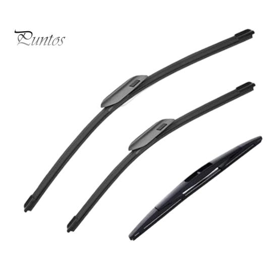 All Weather Performance Wipers 3Pcs/Set Beam Wiper Blades for Chery Tiggo 8 Plus Pro Natural Rubber MAX 2020-2024, 23"+18"+9" Front Rear Blades,