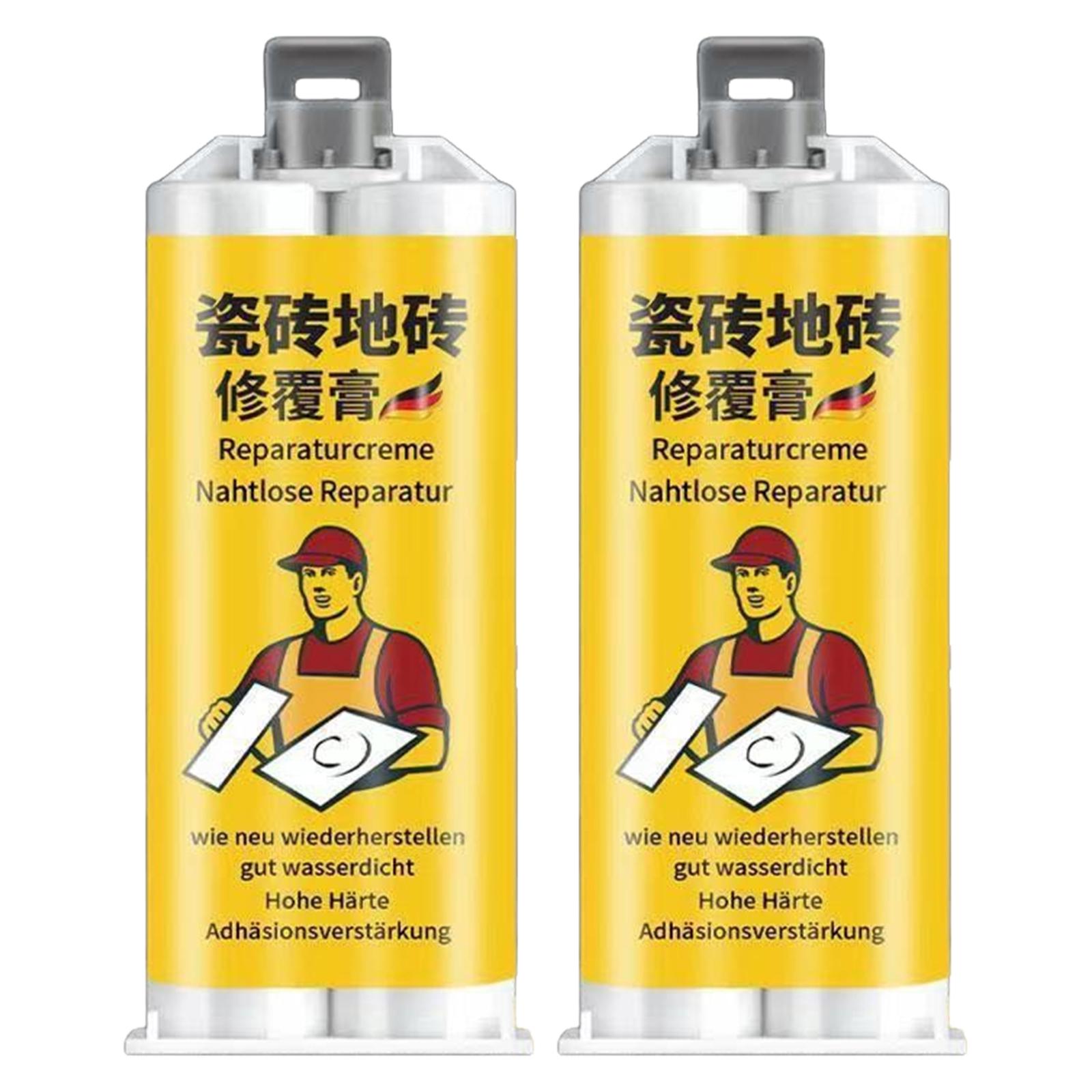 Ceramic & Porcelain Chip & Hole Repair Paste Tile Repair Kit for Cracks Tile Crevice Filling Paste Grout for Tubs and Floors