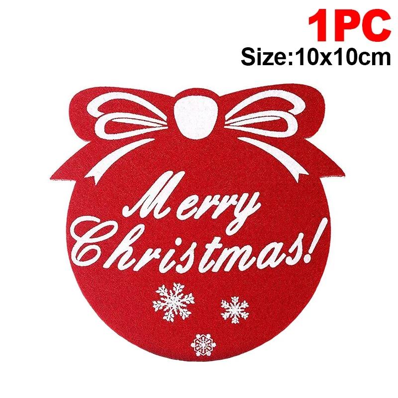 

1-10PCS Fun Christmas Coasters, Snowflake Shape and Christmas Tree Design, for Christmas Party Decorations cup coaster 10x10cm