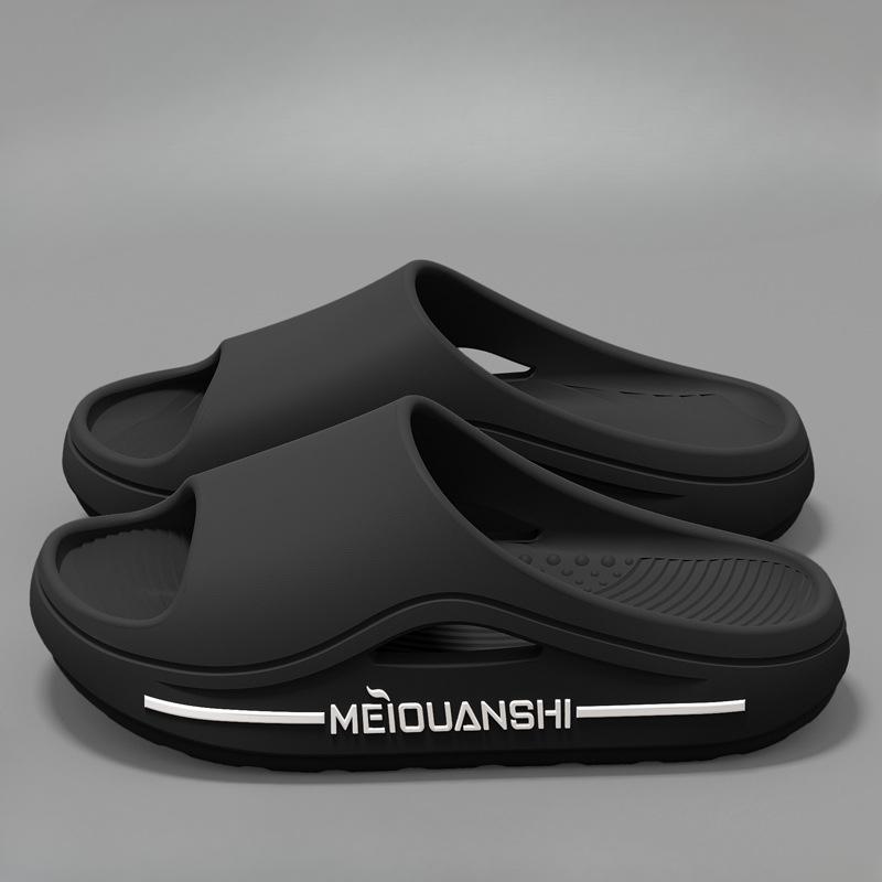 

Новая обувь против запаха, толстоподошвенные комнатные нескользящие шлепанцы Fits 43-44 чёрный